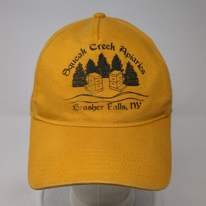 Squeak Creek Apiaries Brasher Falls NY Baseball Cap Yellow One Size Harriton