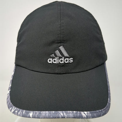 Adidas Baseball Cap Black OSFM Performance ClimaCool Graphic Brim Strapback Hat