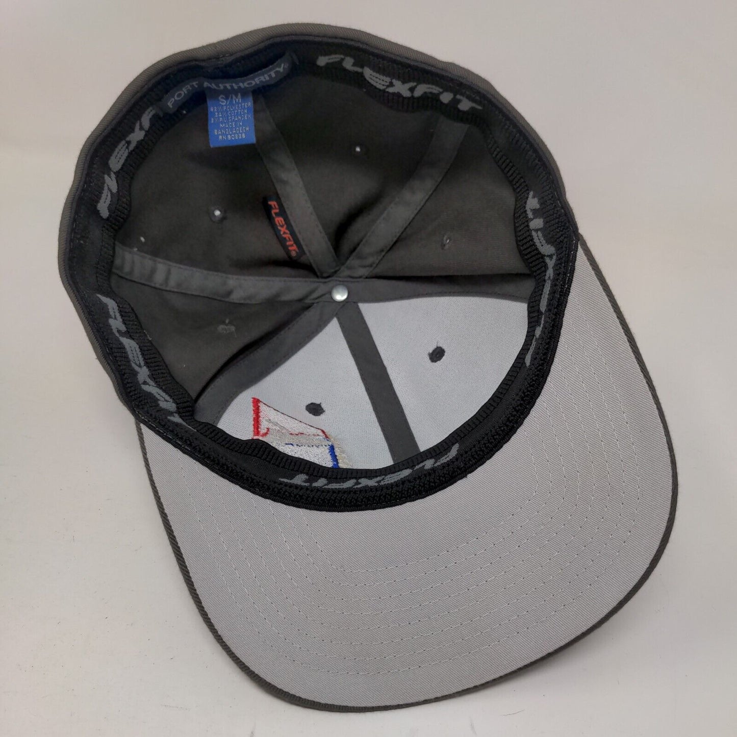 Boondockers Fitted Hat Gray S/M Embroidered Flexfit 6 Panel Port Authority
