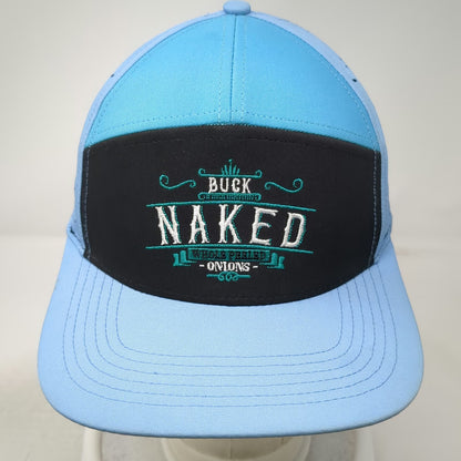 The Heartbeat Brand Trucker Hat Blue One Size Buck Naked Perforated Tractor