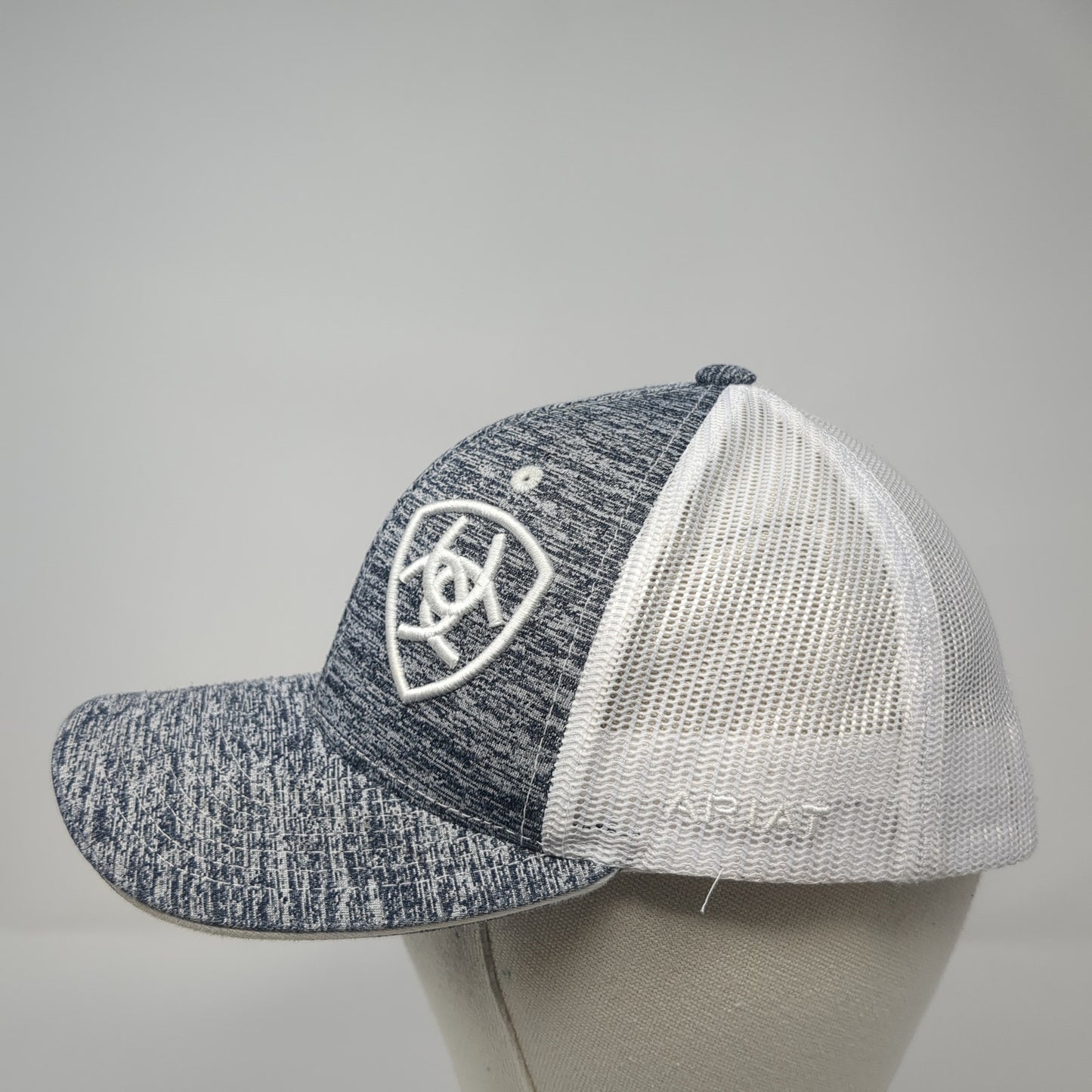 Ariat Logo Snapback Mesh Back Trucker Hat Multi One Size Embroidered