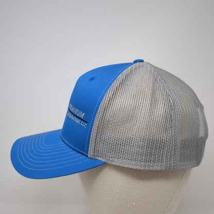 Titanium Excavation LLC Snapback Trucker Hat Blue One Size Mesh Back