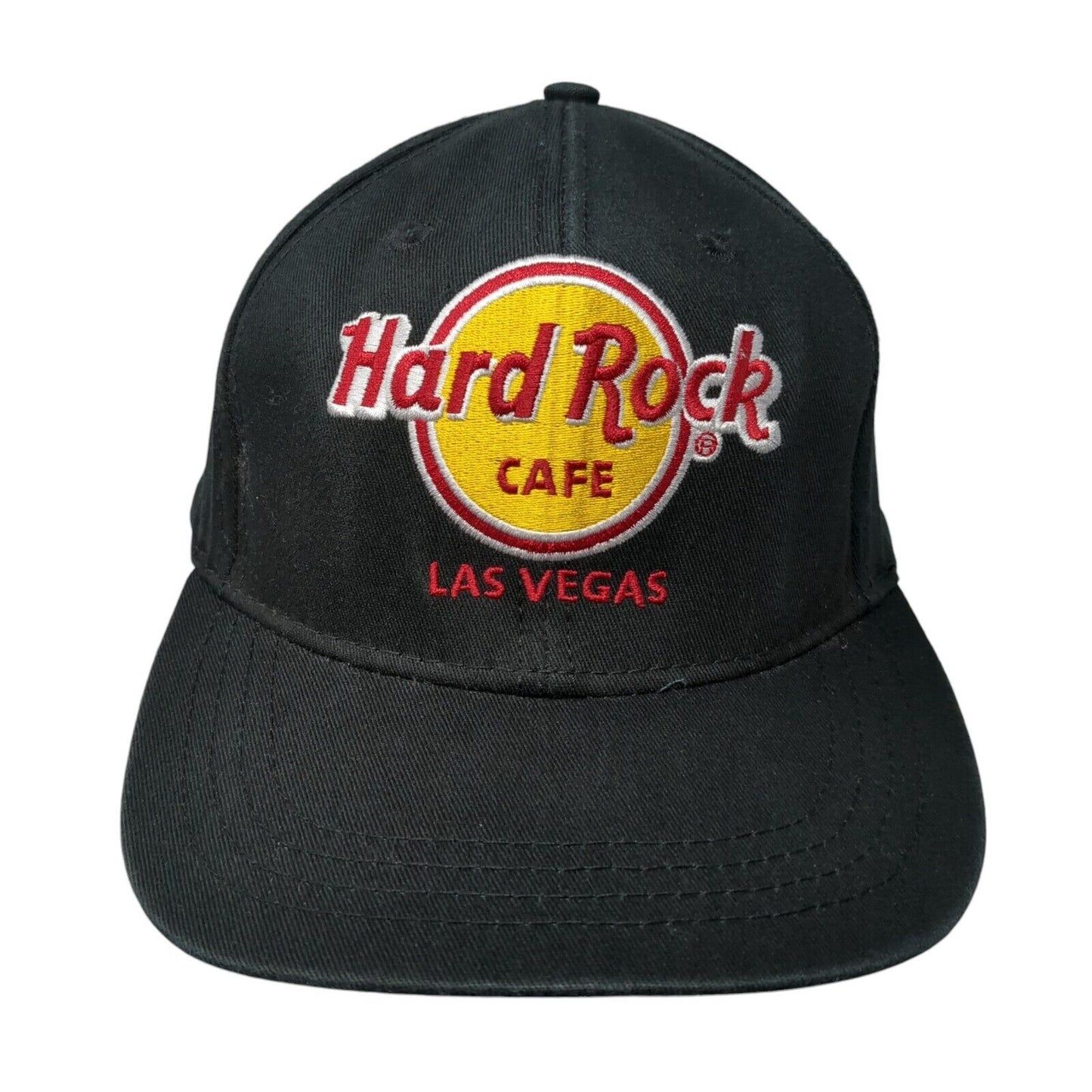 Hard Rock Cafe Las Vegas Snapback Hat Black OSFA Adjustable 6 Panel