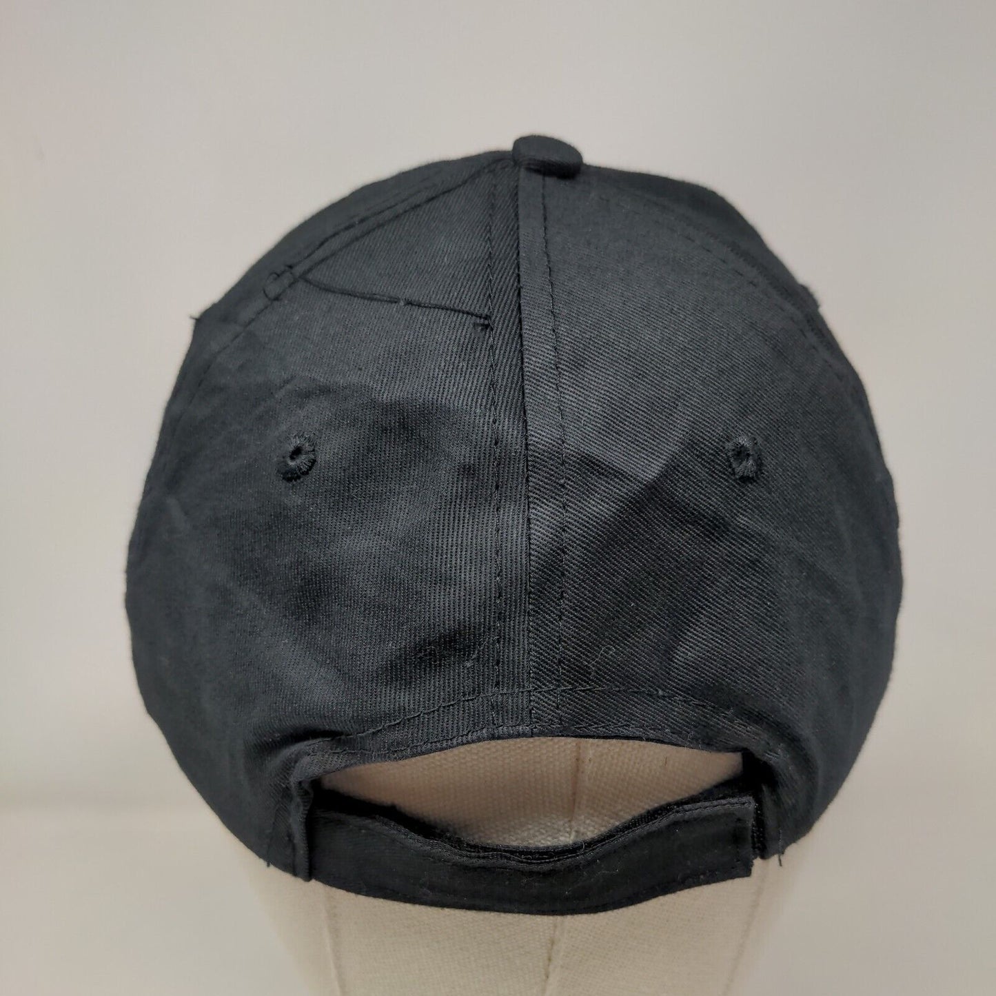 Bud Light Strapback Hat Black OSFA Adjustable Embroidered 6 Panel Cotton