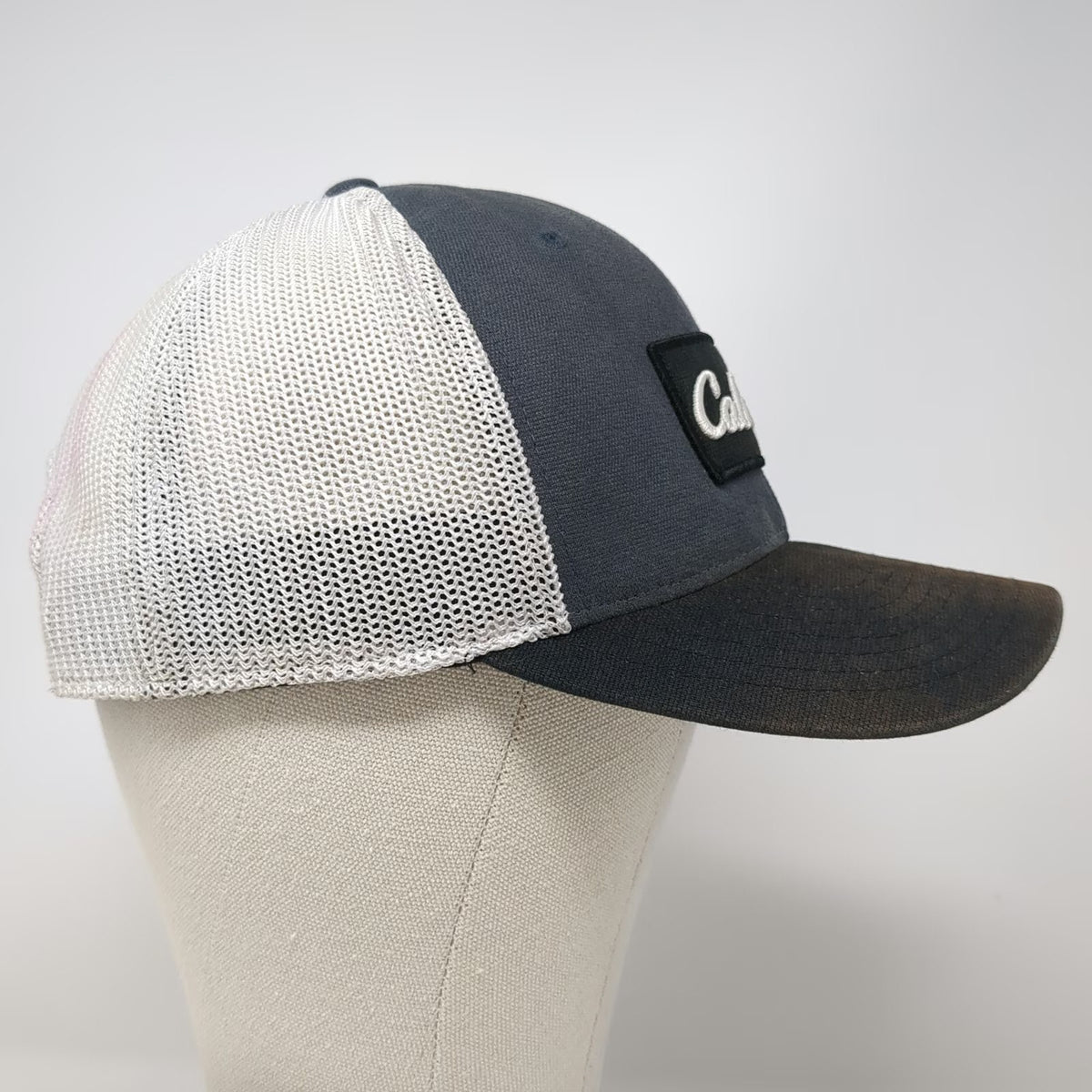 Cabela's Trucker Hat Blue Gray One Size Snapback Mesh World's Foremost Outfitter