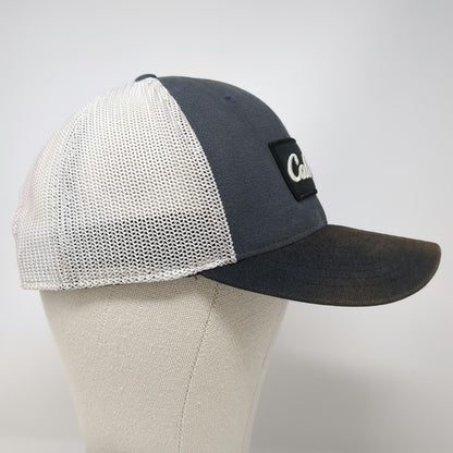Cabela's Trucker Hat Blue Gray One Size Snapback Mesh World's Foremost Outfitter