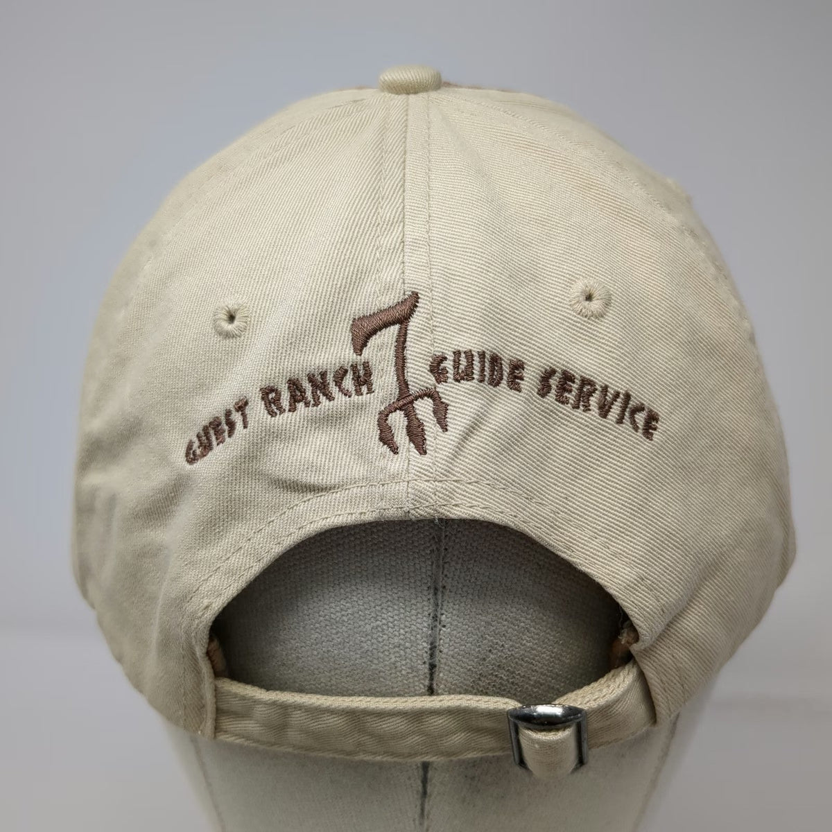 Fahrenheit Baseball Cap Brown One Size Seven Devils Lodge Guest Ranch Hat Cotton