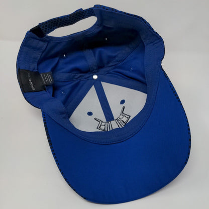 Sport-Tek Strapback Hat Blue OSFA Adjustable Embroidered Camo 6 Panel