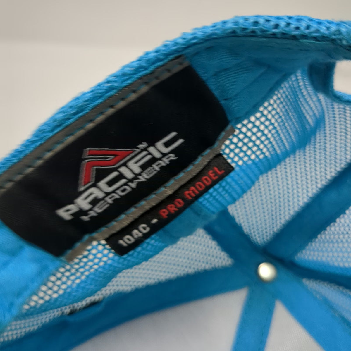 Pacific Headwear Trucker Hat Black Blue One Size Bowfishing Store Mesh Snapback