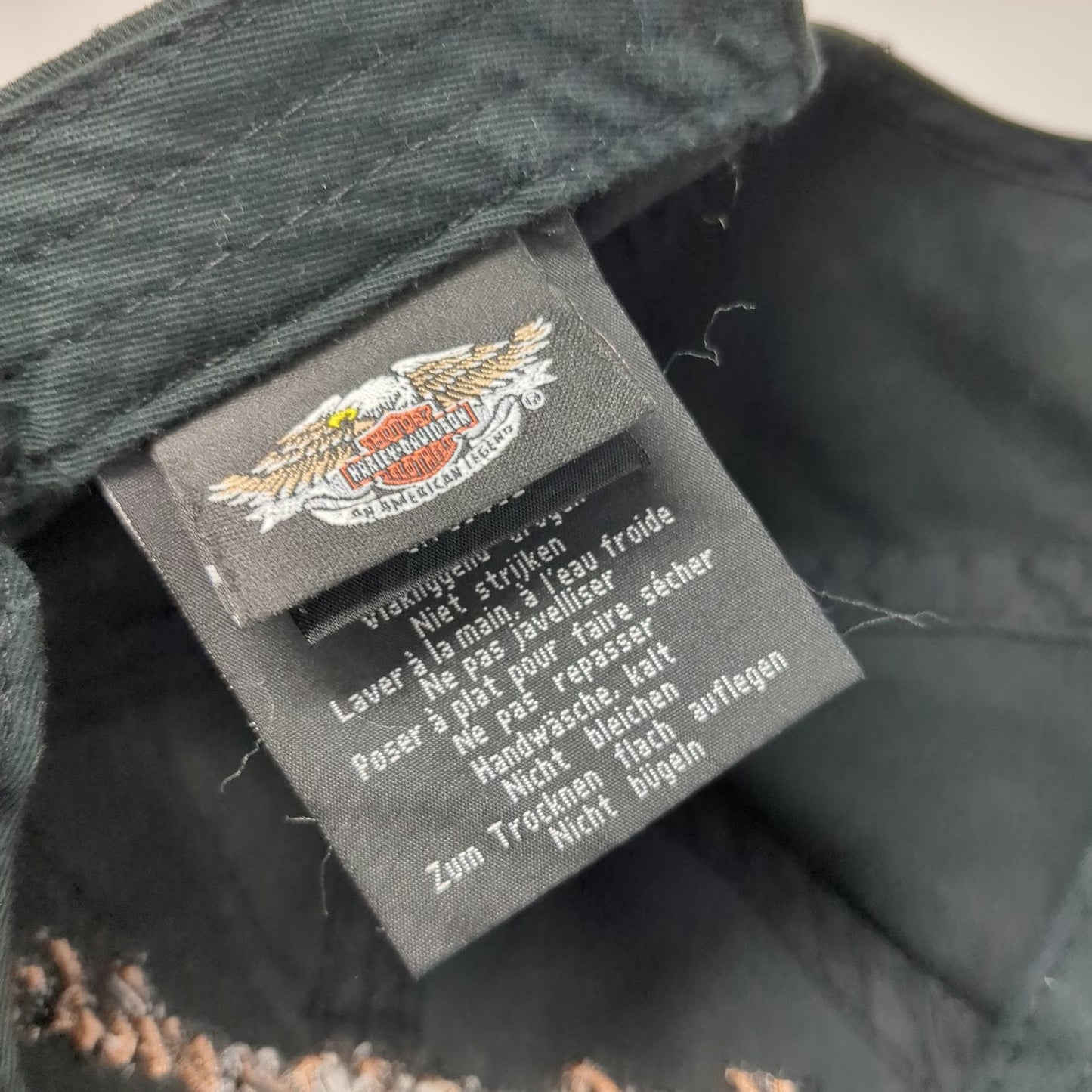 Harley-Davidson Baseball Cap Black One Size 105th Anniversary Studded Cotton hat
