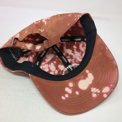 Carbon Elements Baseball Cap Brown One Size Hustle Bleached Acid Wash Cotton Hat