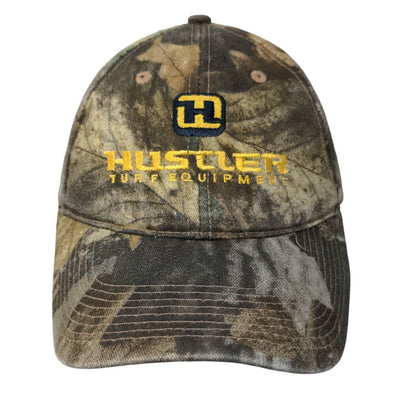 Hustler Turf Equipment Snapback Hat Camo One Size Embroidered Daystone