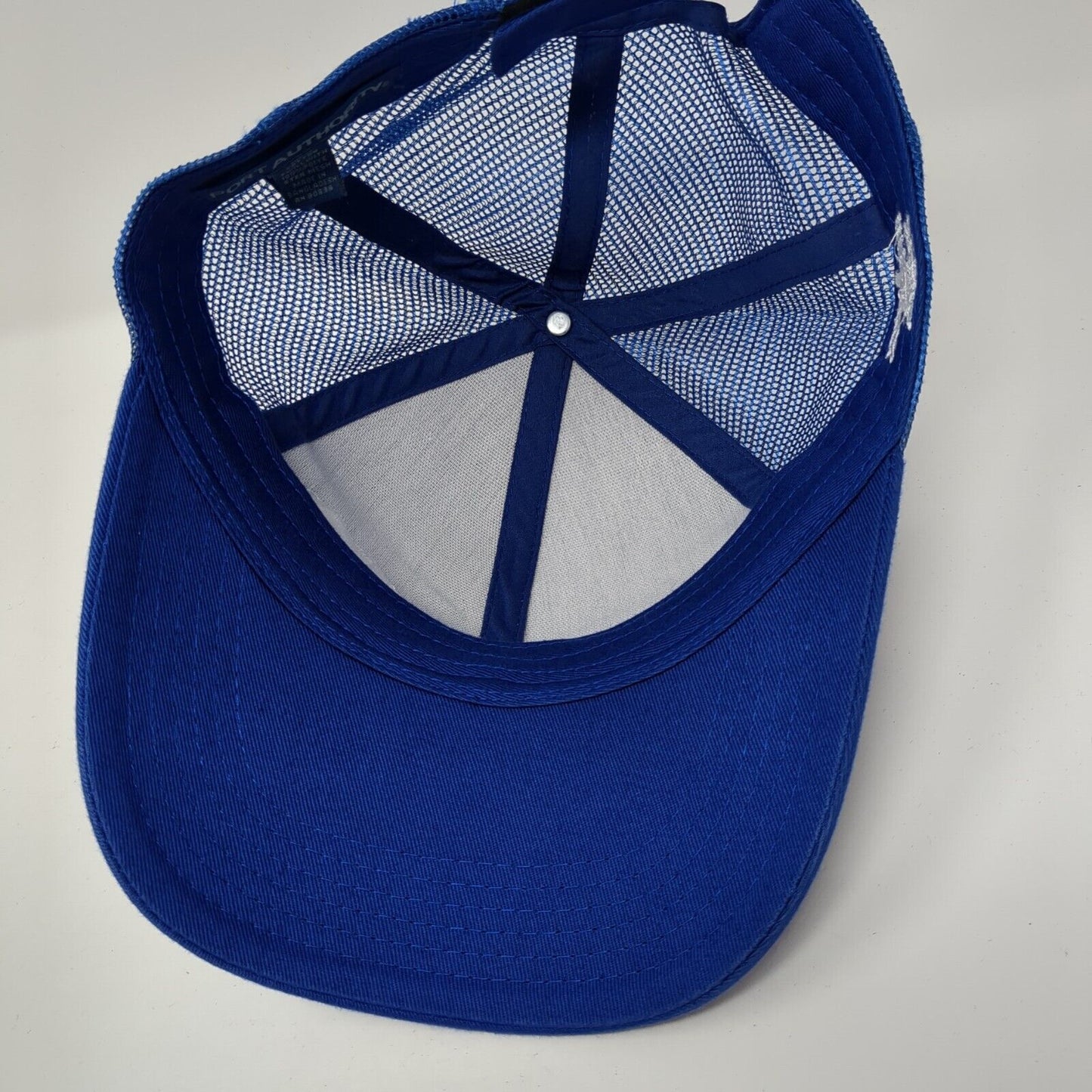 Hubble Homes Strapback Mesh Back Trucker Hat Blue One Size Adjustable