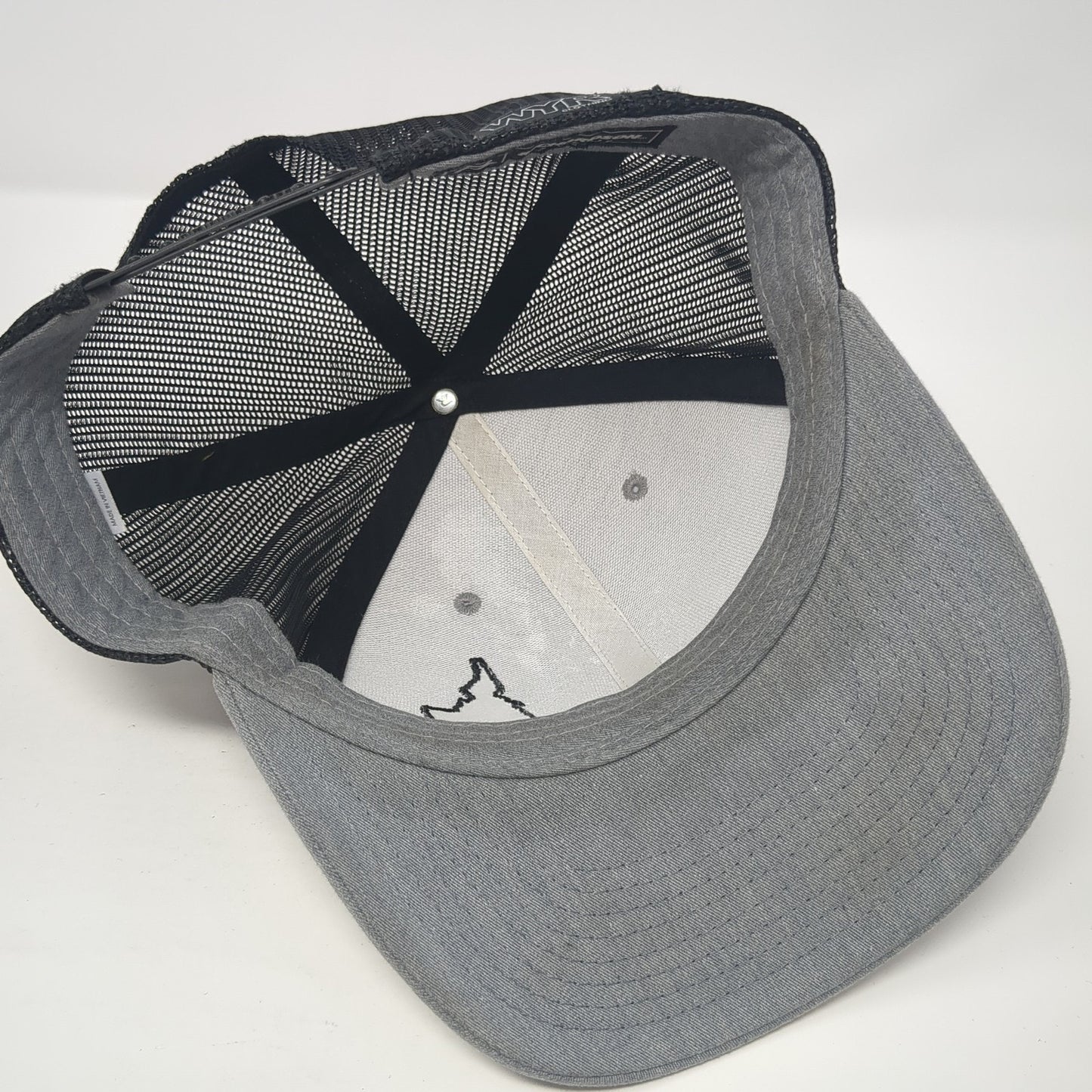 Idaho Roots Snapback Mesh Back Trucker Hat Gray One Size Richardson