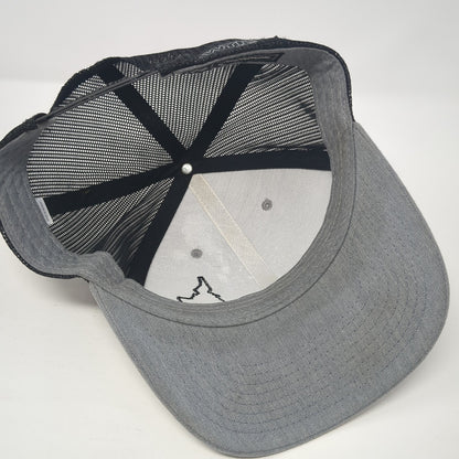 Idaho Roots Snapback Mesh Back Trucker Hat Gray One Size Richardson