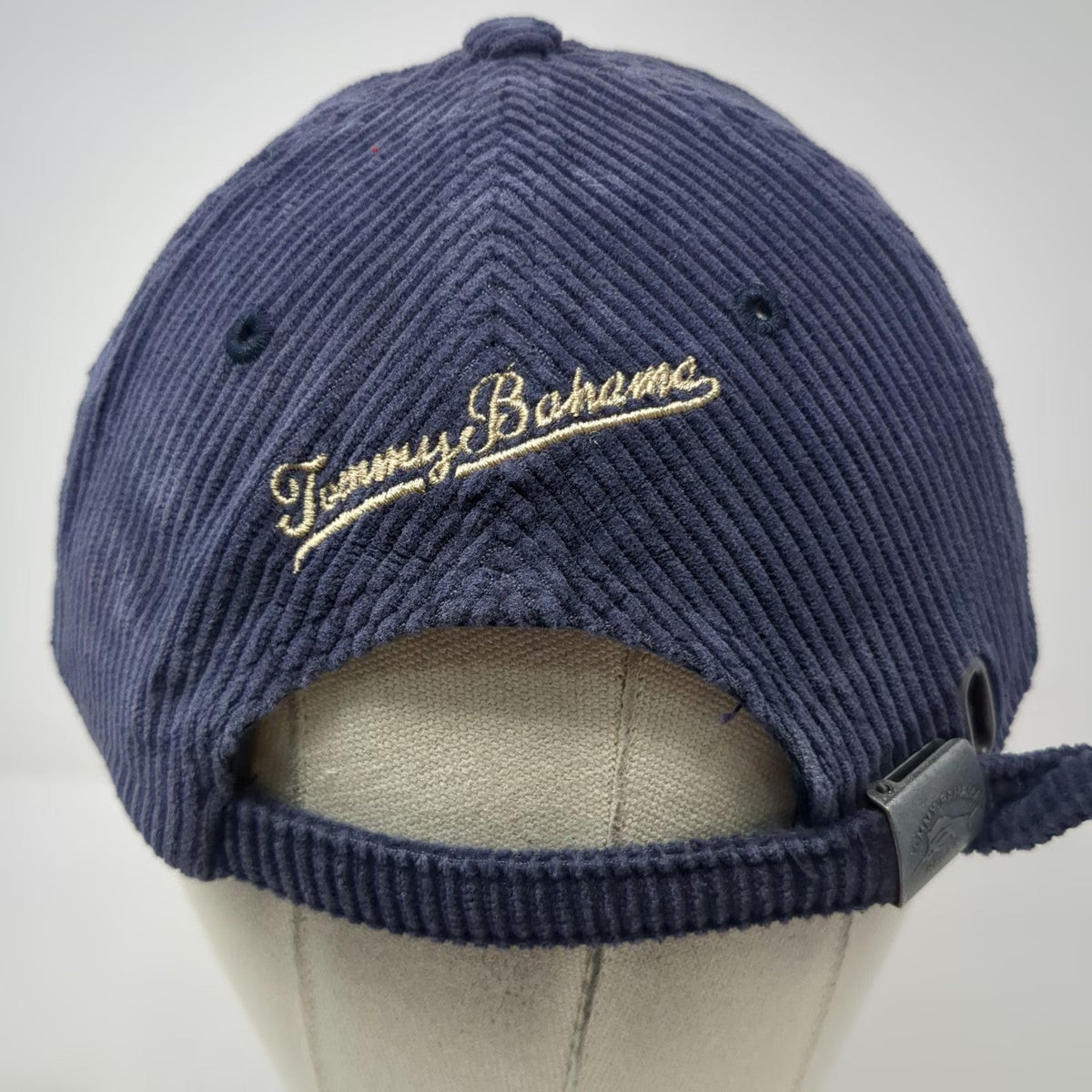 Tommy Bahama Baseball Cap Blue One Size Corduroy Silk Cotton Relax Slideback Hat