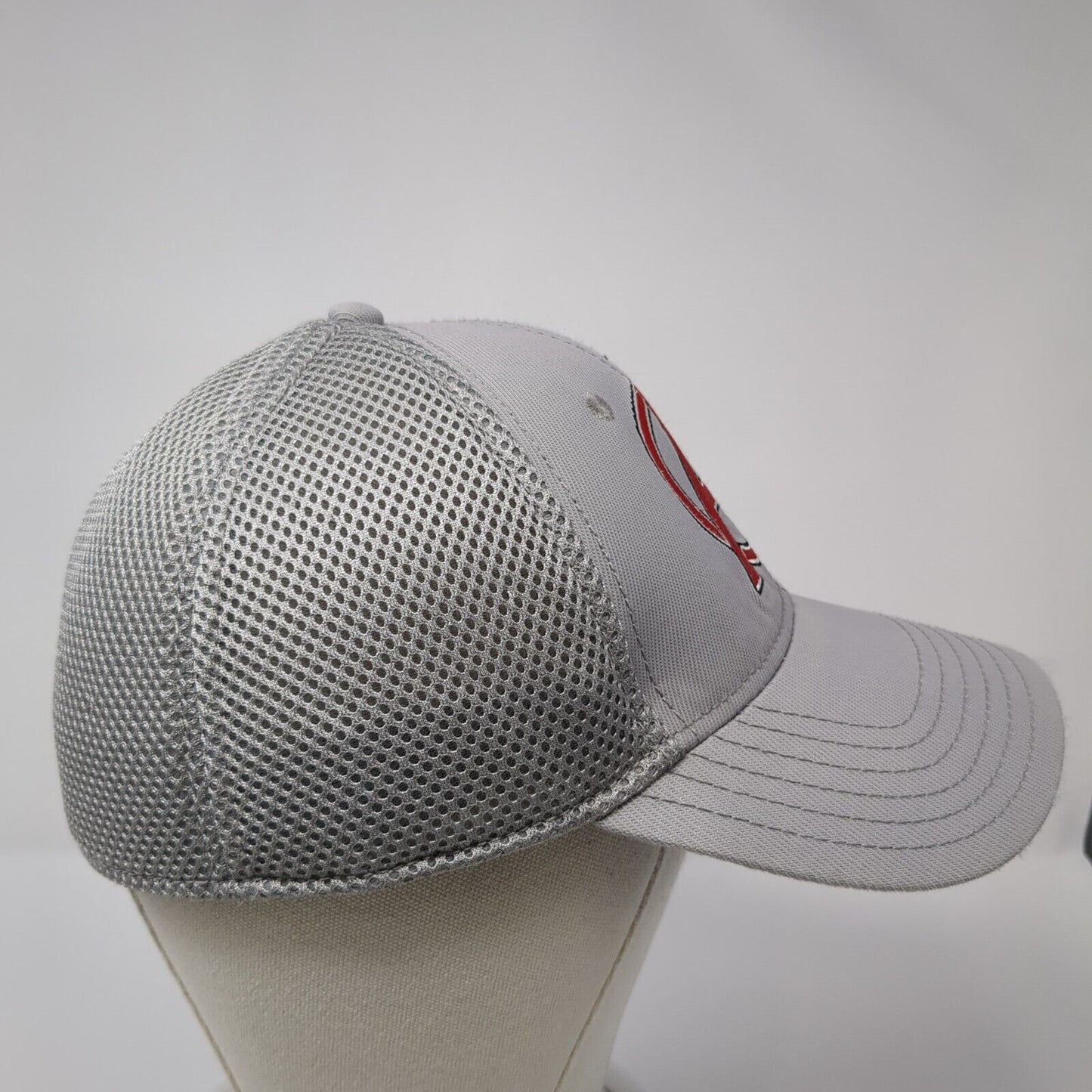 Avengers Fitted Trucker Hat Gray One Size Adjustable Embroidered Mesh Back