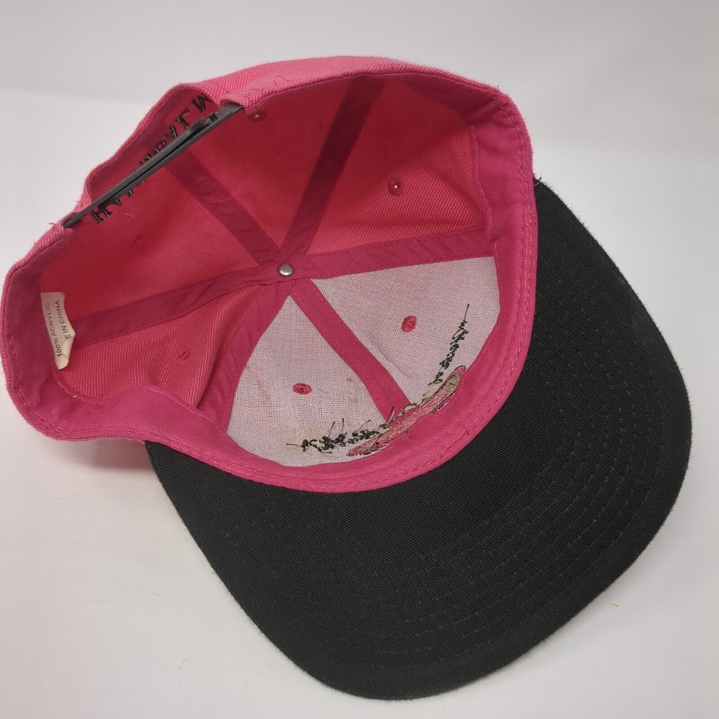Tom Boland Ford Hannibal MO Snapback Hat Pink One Size Colorblock
