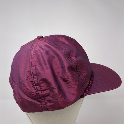Headmost Snapback Hat Red One Size Adjustable Lightweight Blank Rope 6 Panel