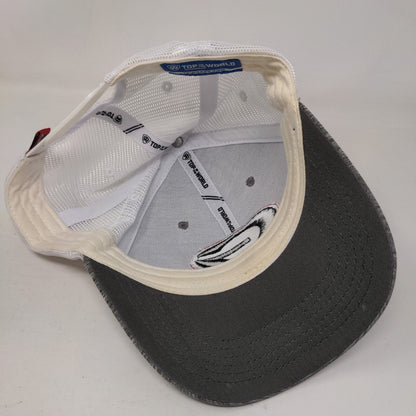 Georgia Bulldogs Snapback Mesh Back Hat Gray White Embroidered Logo NCAA