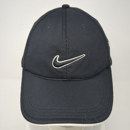 Nike Golf Shoal Creek Strapback Hat Black One Size Embroidered Swoosh
