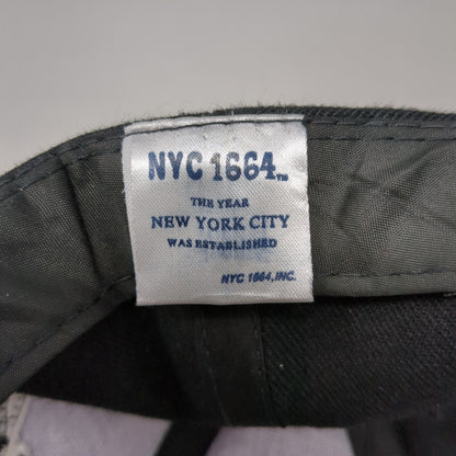 New York 1664 Strapback Hat Black OSFA Solid Adjustable Embroidered