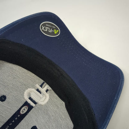 C.A.P. Brands Baseball Cap Blue M Cumberland Perry AVTS Stretch Fit Hat Logo CP