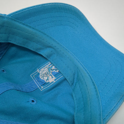 Lion Patch Slideback Hat Blue One Size Adjustable American Dry Goods
