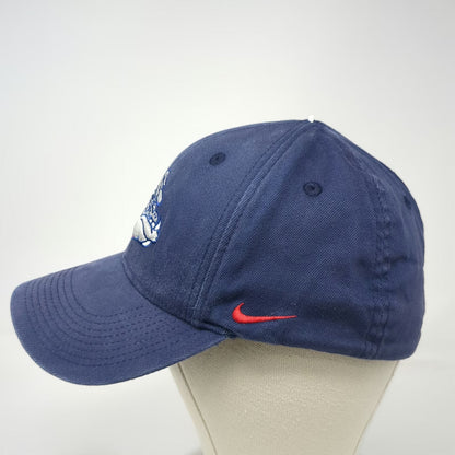 Nike Gonzaga Bulldogs NCAA Cap Blue One Size OSFM Swoosh Flex Stretch Fit Hat