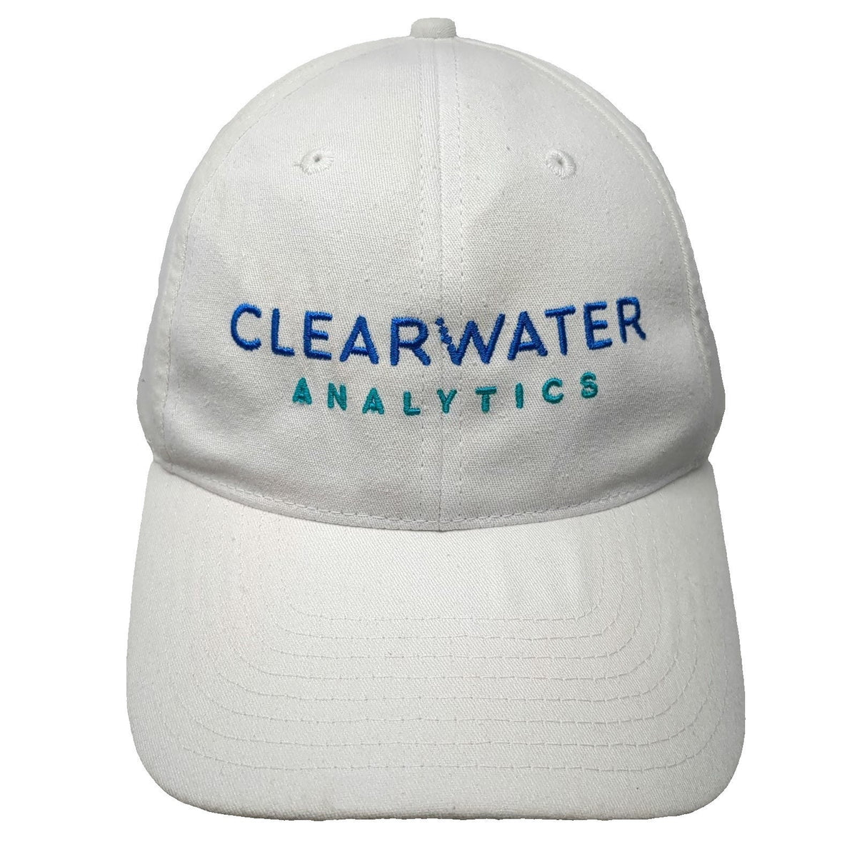 Hit Baseball Cap White One Size Clearwater Analytics Cotton Strapback Hat Tech