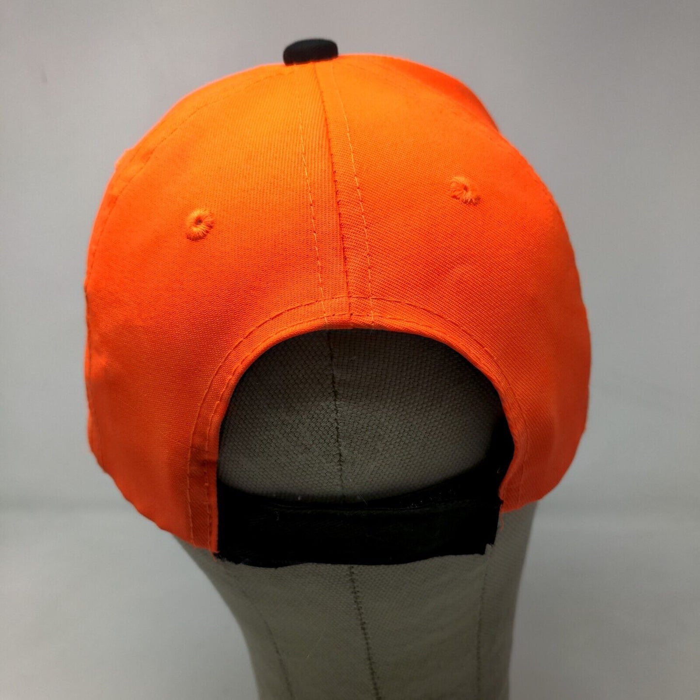 Saint Louis Zoo Men's Strapback Hat Orange Black Adjustable Embroidered Logo