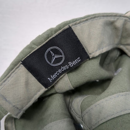 Mercedes-Benz Baseball Cap Green One Size Slideback Embroidered Logo Cotton Hat