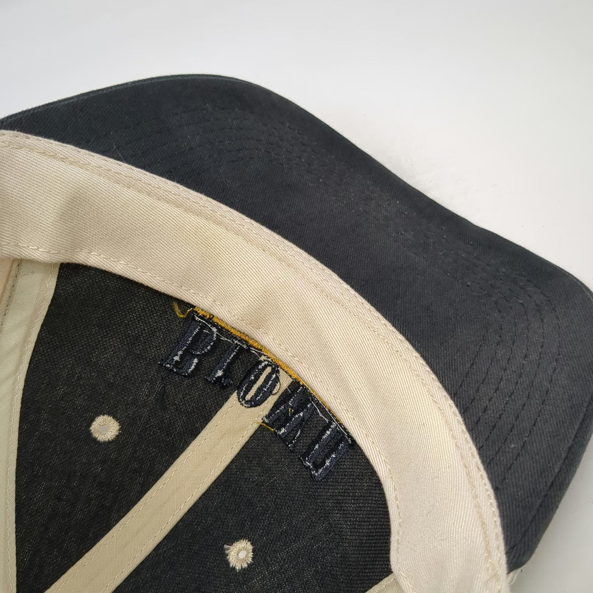 Richardson Baseball Cap Beige One Size Brown Bus Company Hat Strapback Curved