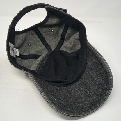 Calvin Klein Jeans Baseball Cap Gray One Size Slideback Denim Embroidered Hat