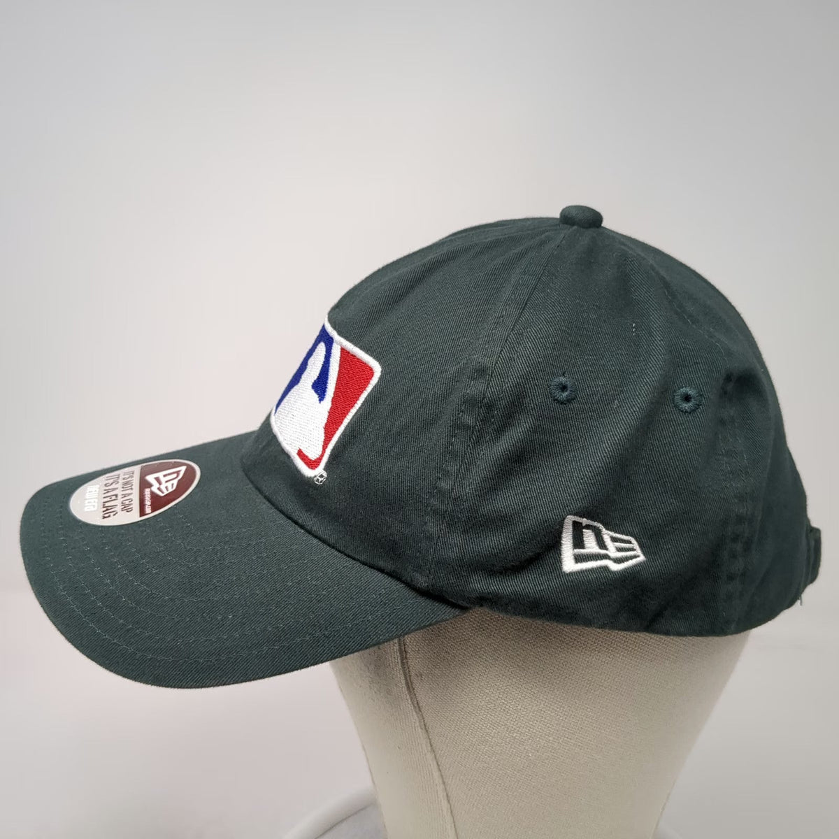 New Era Baseball Cap Green One Size MLB Slideback Low Profile 100% Cotton Hat