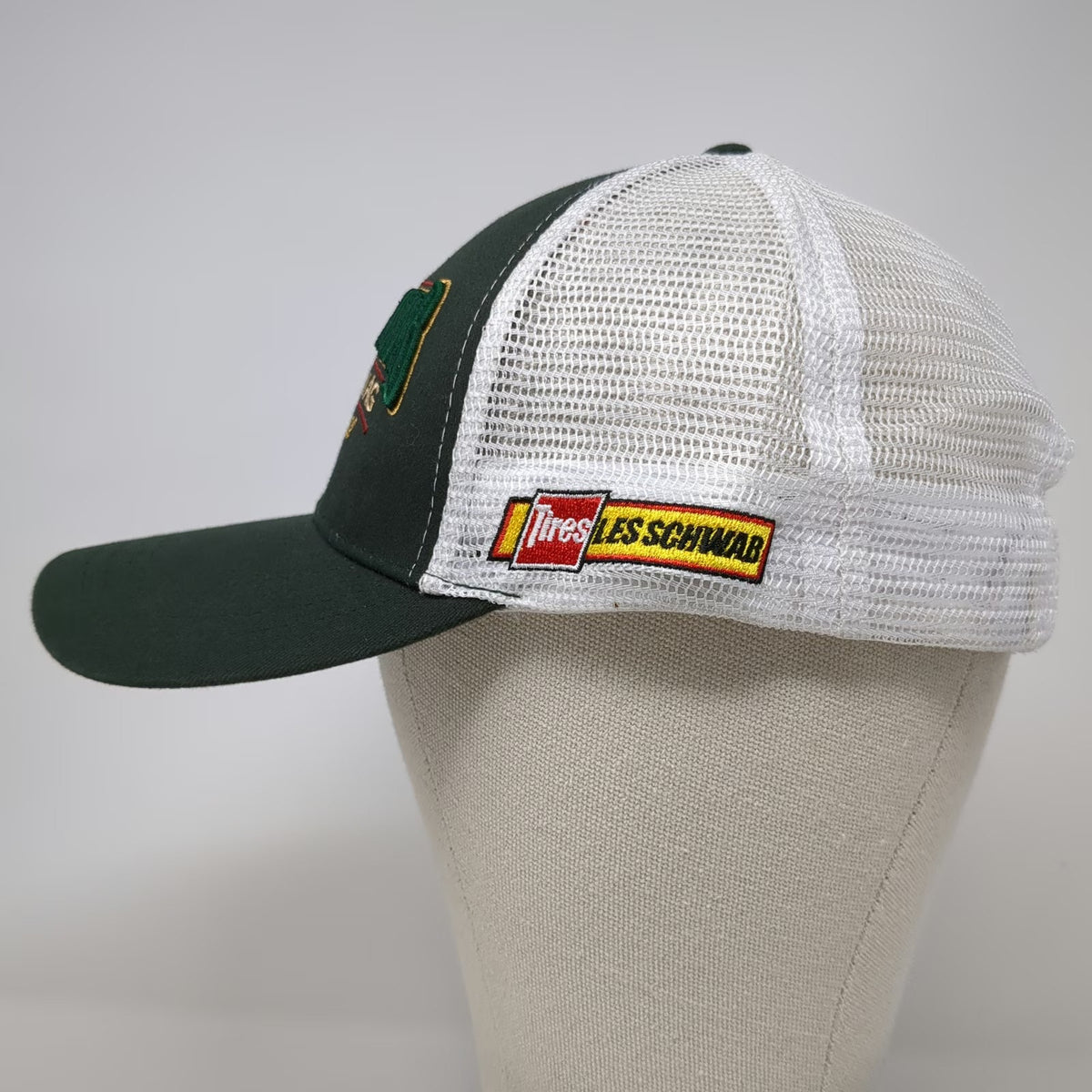 GO USA Baseball Cap Green One Size Les Schwab Pride In Ag Mesh Strapback Hat