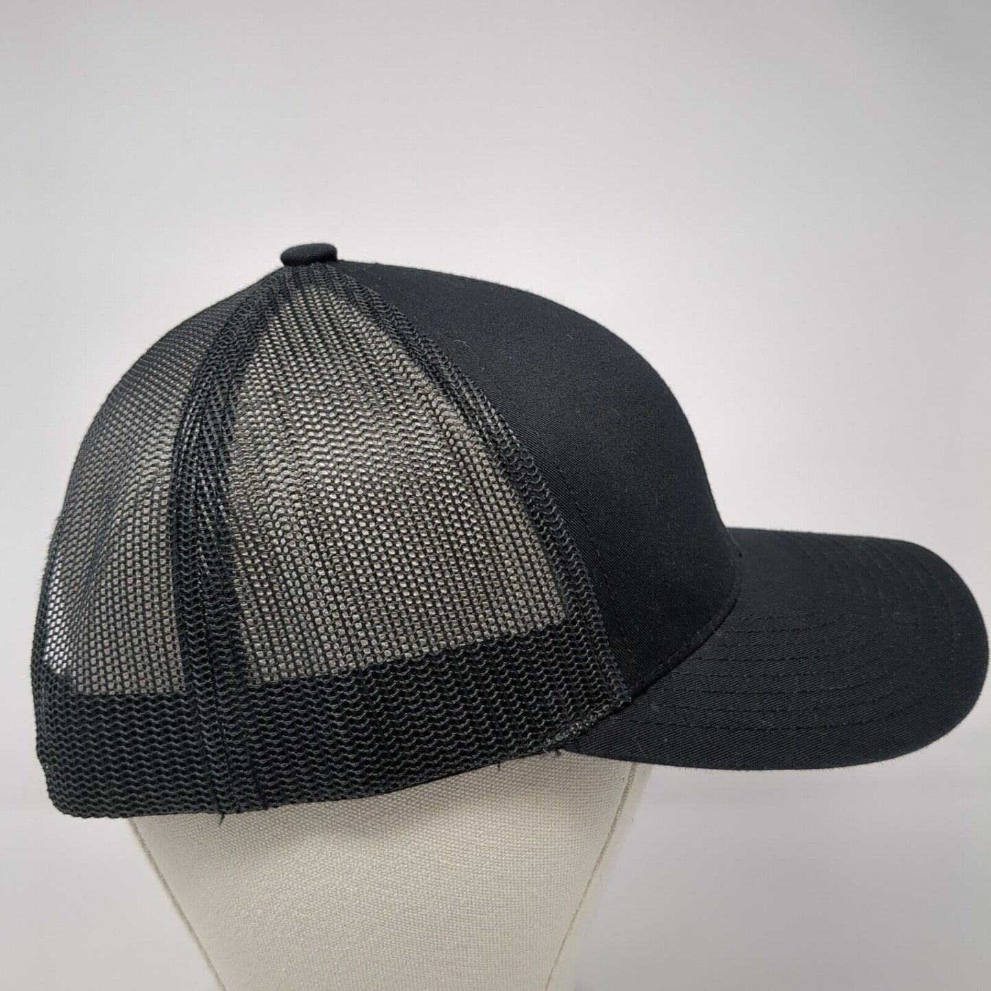 CSC Snapback Mesh Back Trucker Hat Black One Size Pacific Headwear