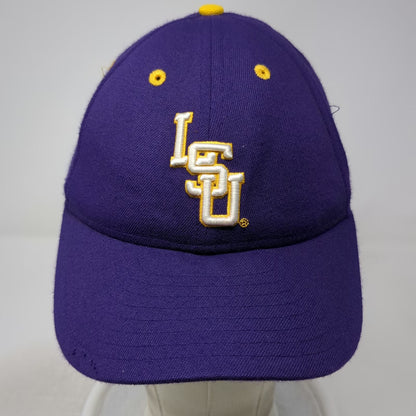 New Era LSU Tigers NCAA Purple 6 7/8 Cap Hat Fitted Wool Blend Tiger Head Logo
