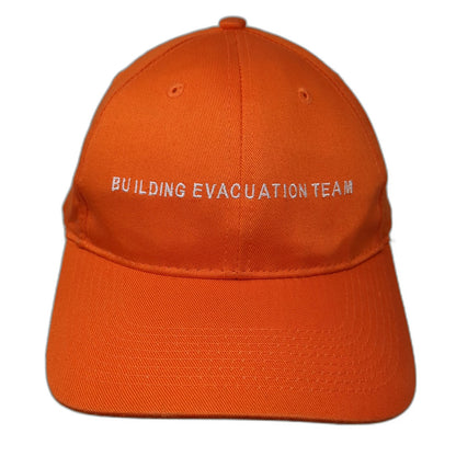 Port & Company Building Evacuation Team Orange Baseball Cap One Size Hat Strap