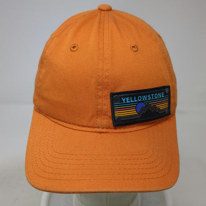 Decky Baseball Cap Orange One Size Yellowstone National Park Patch Slideback hat
