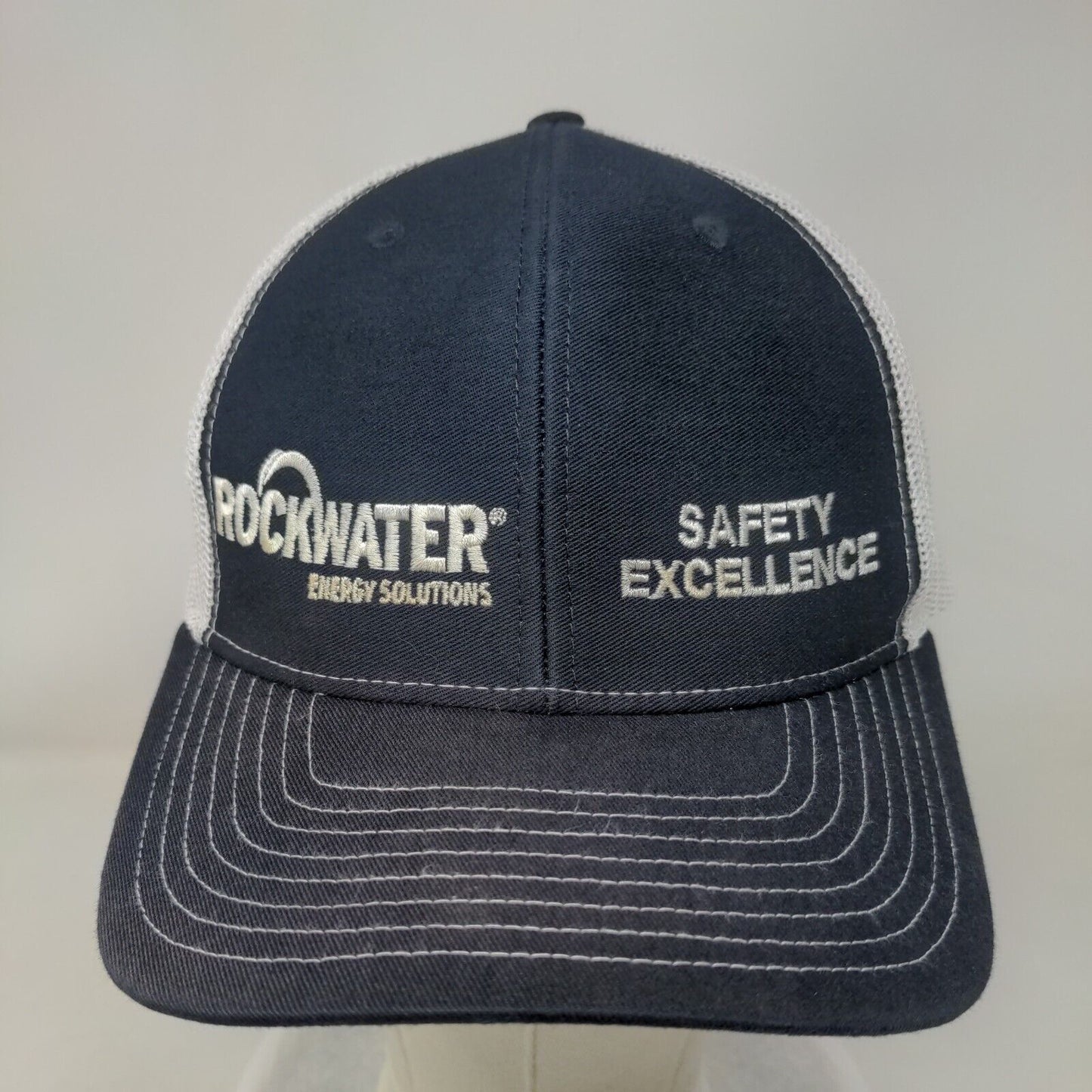 Rockwater Energy Solutions Safety Excellence Snapback Trucker Hat Blue One Size