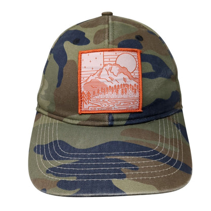 Outdoor Cap Snapback Hat Camouflage One Size Mountain Patch 6 Panel