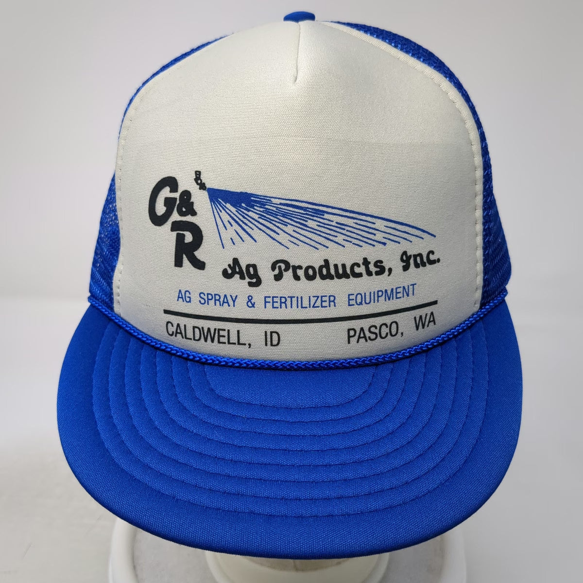 Nissin Trucker Hat Blue One Size Snapback Mesh Back G&R Ag Products Spraying