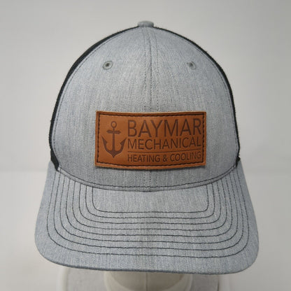 Baymar Mechanical Heating & Cooling Snapback Trucker Hat Gray OS Mesh Richardson