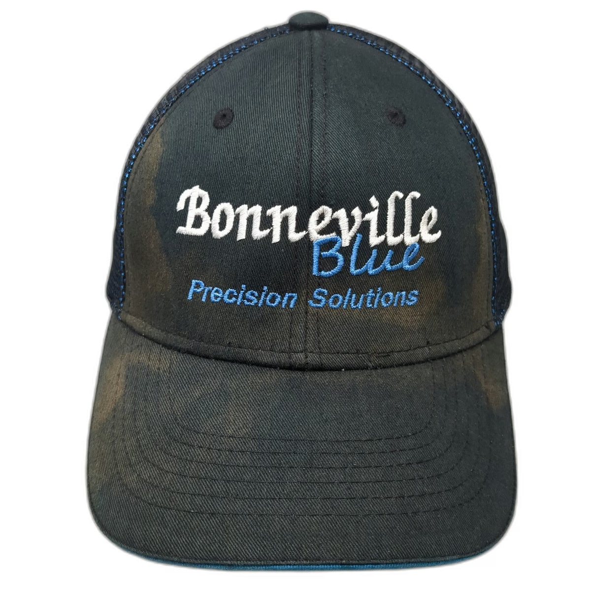 Port Authority Trucker Hat Black Blue One Size Topcon Bonneville Mesh Snapback