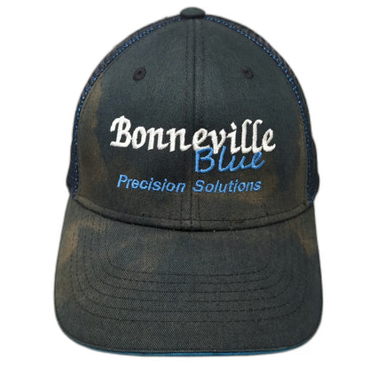 Port Authority Trucker Hat Black Blue One Size Topcon Bonneville Mesh Snapback
