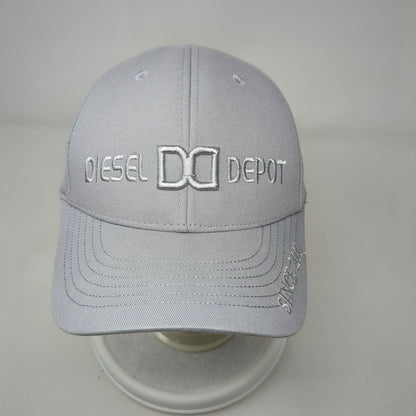 Diesel Depot Strapback Hat Gray One Size Solid Heavy Truck Specialists