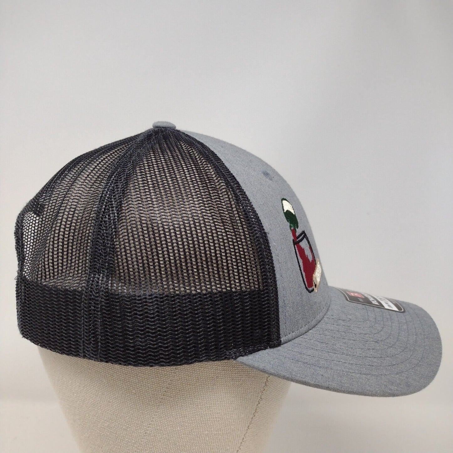 Idaho Wine Snapback Mesh Back Trucker Hat Gray M/L Embroidered