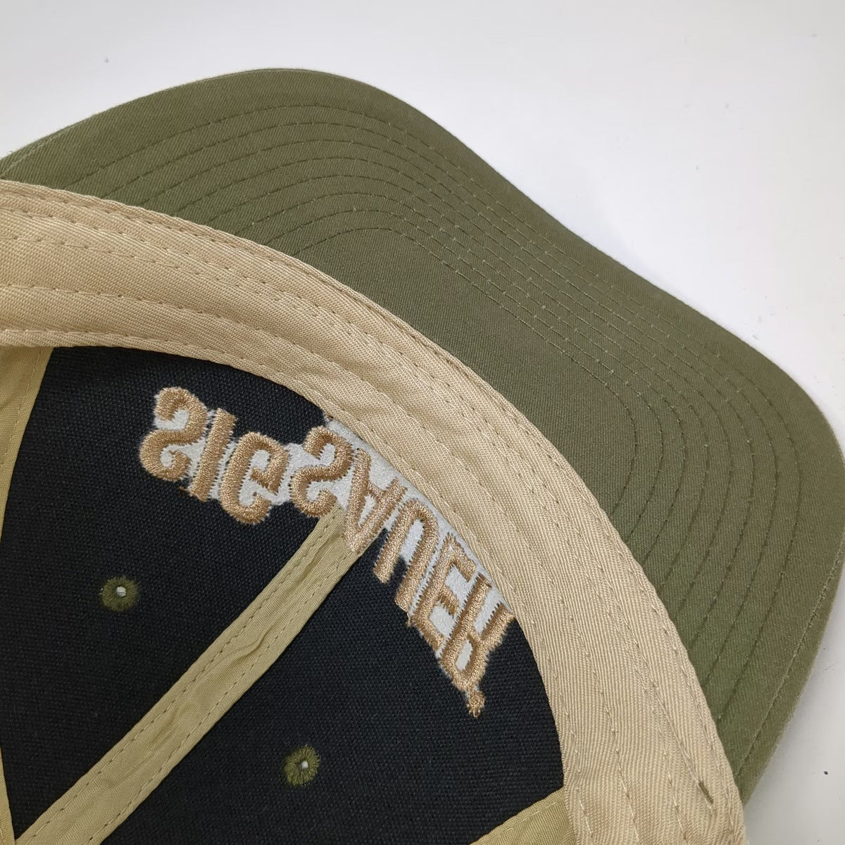 Sig Sauer Academy Hat Green One Size Baseball Cap Mesh Back Strapback Beige Logo