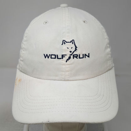 Imperial Wolf Run Golf Logo White One Size Baseball Cap Blue Slideback Hat